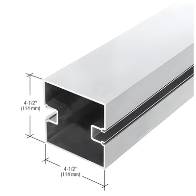 CRL-U.S. Aluminum Double Pocket Center Post, Clear Anodized - 24'-2"
