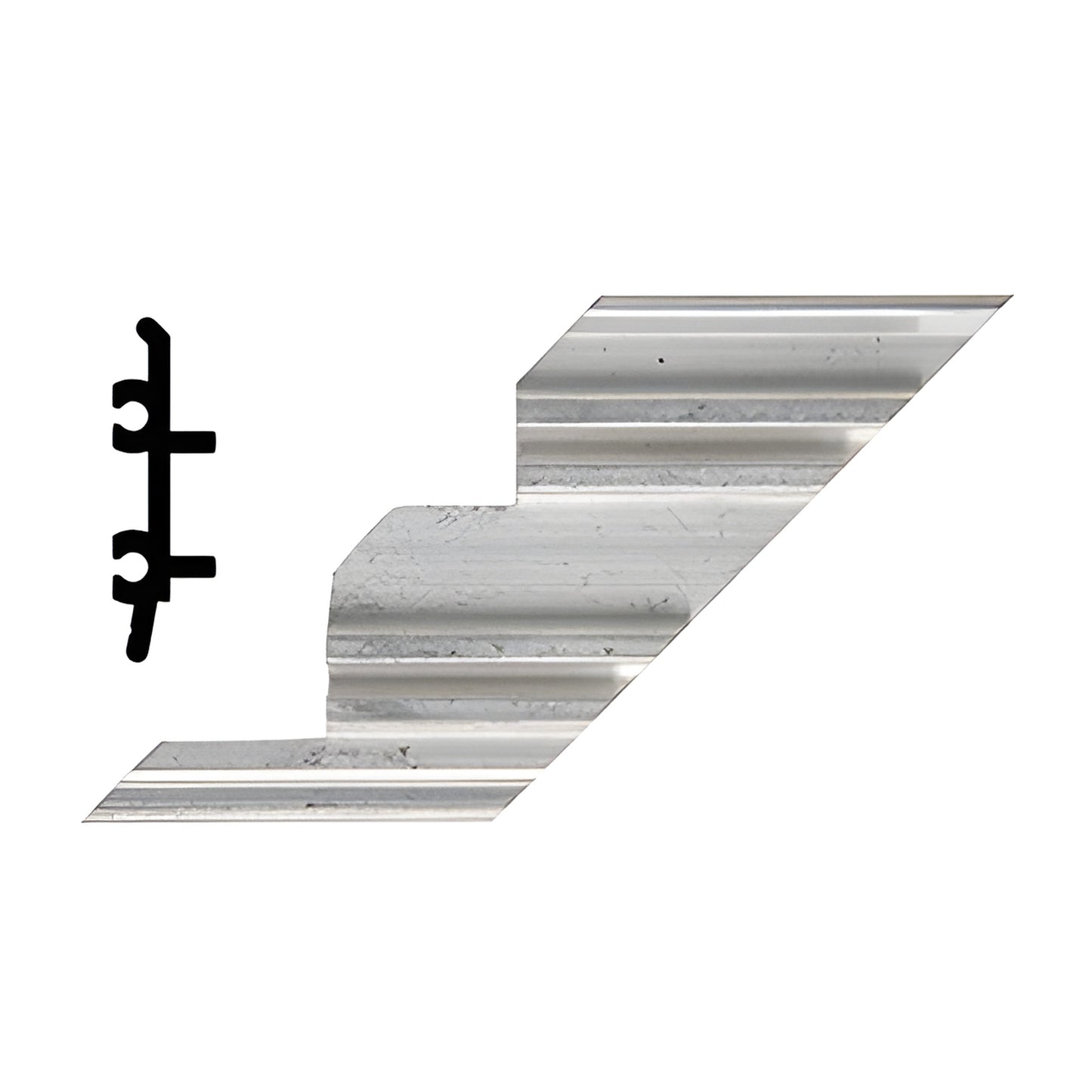 CRL-U.S. Aluminum Right-Hand 90° Inside Corner Anchor Clip, 4-Pack