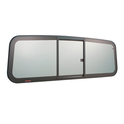 CRL Tri-Vent Three Panel Big Rig Slider with Solar Glass 2001+ Navistar (International) Conventional Cabs