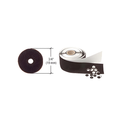 CRL Black 3/4" Diameter Felt Washers