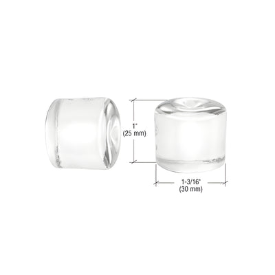 CRL UV Bonded Straight Glass Knob