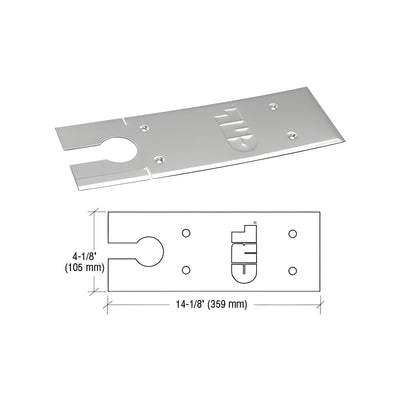 CRL Brushed Stainless Cover Plates for 8500 Series Floor Mounted Closer