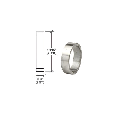 CRL Polished Stainless .360" Straight Cylinder Ring