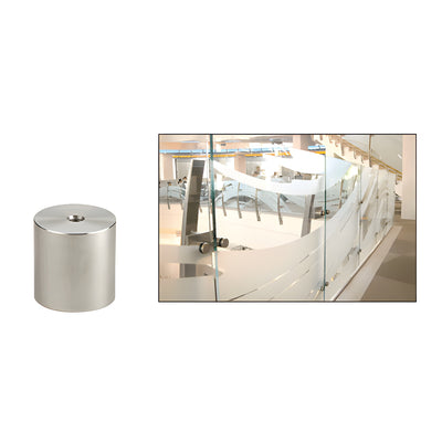CRL 316 Brushed Stainless 2" Diameter by 2" Long Standoff Base