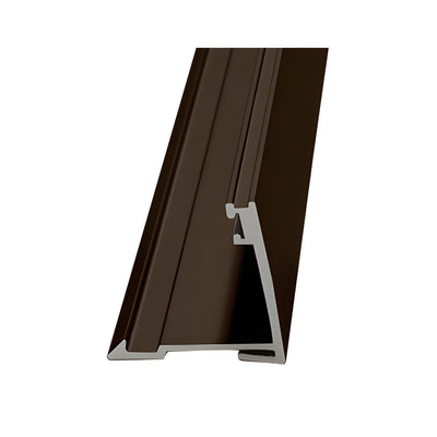 CRL-U.S. Aluminum Bronze Black Anodized Receptor Face with Weatherstrip - 24'-3"