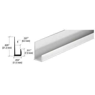 CRL Satin Anodized Standard Aluminum 5/16" J-Channel