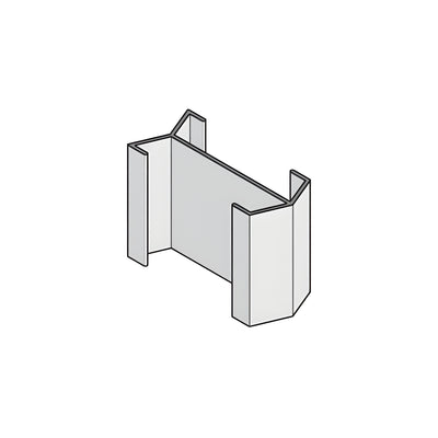 CRL-U.S. Aluminum Splice Sleeve for TW581 Mullions- 5/Pk