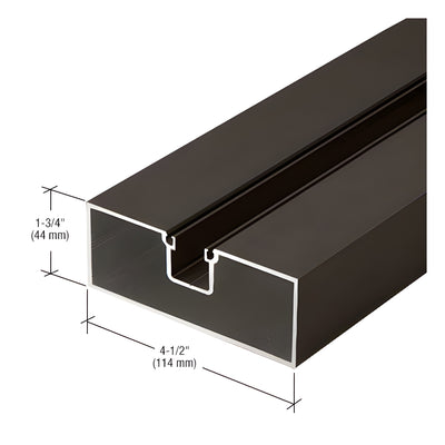 CRL-U.S. Aluminum Center Hung Hollow Door Jamb, Bronze Black Anodized - 24'-2"