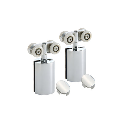 CRL Polished Chrome Hydroslide Sliding Door Hanger Kit