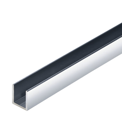 CRL Brite Anodized 1/2" Fixed Panel Shower Door Deep U-Channel - 95"