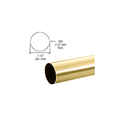 CRL Polished Brass Hand Rail Tubing - 216"