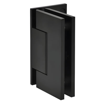 CRL Trento Matte Black Offset Back Plate Glass Door Hinge