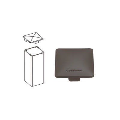 CRL Matte Bronze 100 Series Low Profile Post Cap