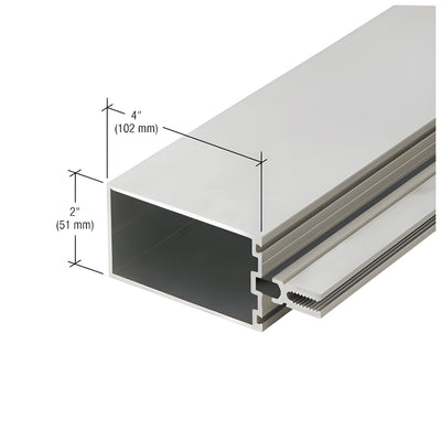 CRL-U.S. Aluminum Series 2200 Thermally Broken 4" Tubular Mullion, Clear Anodized, 24'-2"