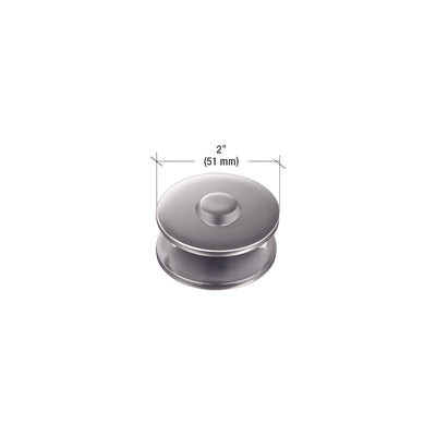 CRL Brushed Stainless 2" Diameter Mall Front Clamp