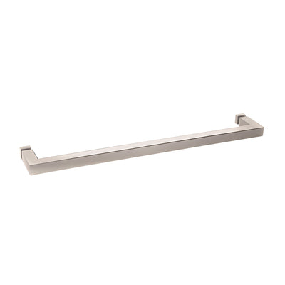 CRL Polished Nickel "SQ" Series 24" Square Tubing Mitered Corner Single-Sided Towel Bar