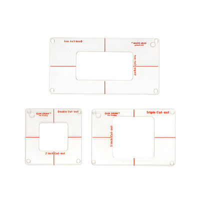 CRL Quik-Draw Mirror Outlet Cut-Out Template Set