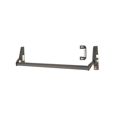 CRL Dark Bronze 48" Jackson® 10 Series Right Hand Reverse Bevel Crossbar Rim Panic Exit Device