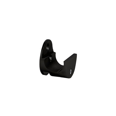 CRL Matte Black Laguna Top Sliding Tube Wall Mount Clamp