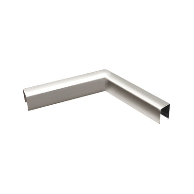 CRL Polished Stainless U-Channel Custom Horizontal Corner for 3/4" Glass Cap Railing