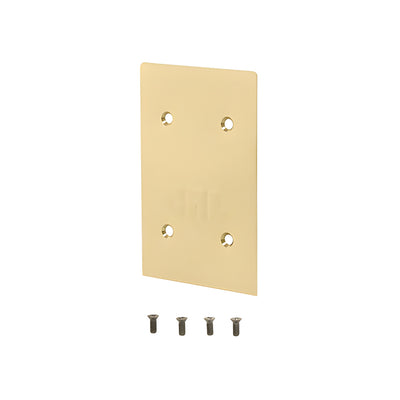 CRL Satin Brass End Cap for 8B Series Standard Square Base Shoe