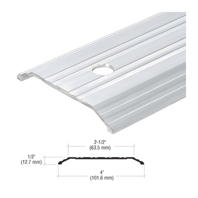 CRL-U.S. Aluminum 72" Double Doors 3-Point Lock Fabricated Threshold, Mill