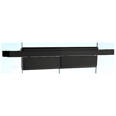CRL Matte Black Double Floating Header for Overhead Concealed Door Closers - for 72" Wide Opening
