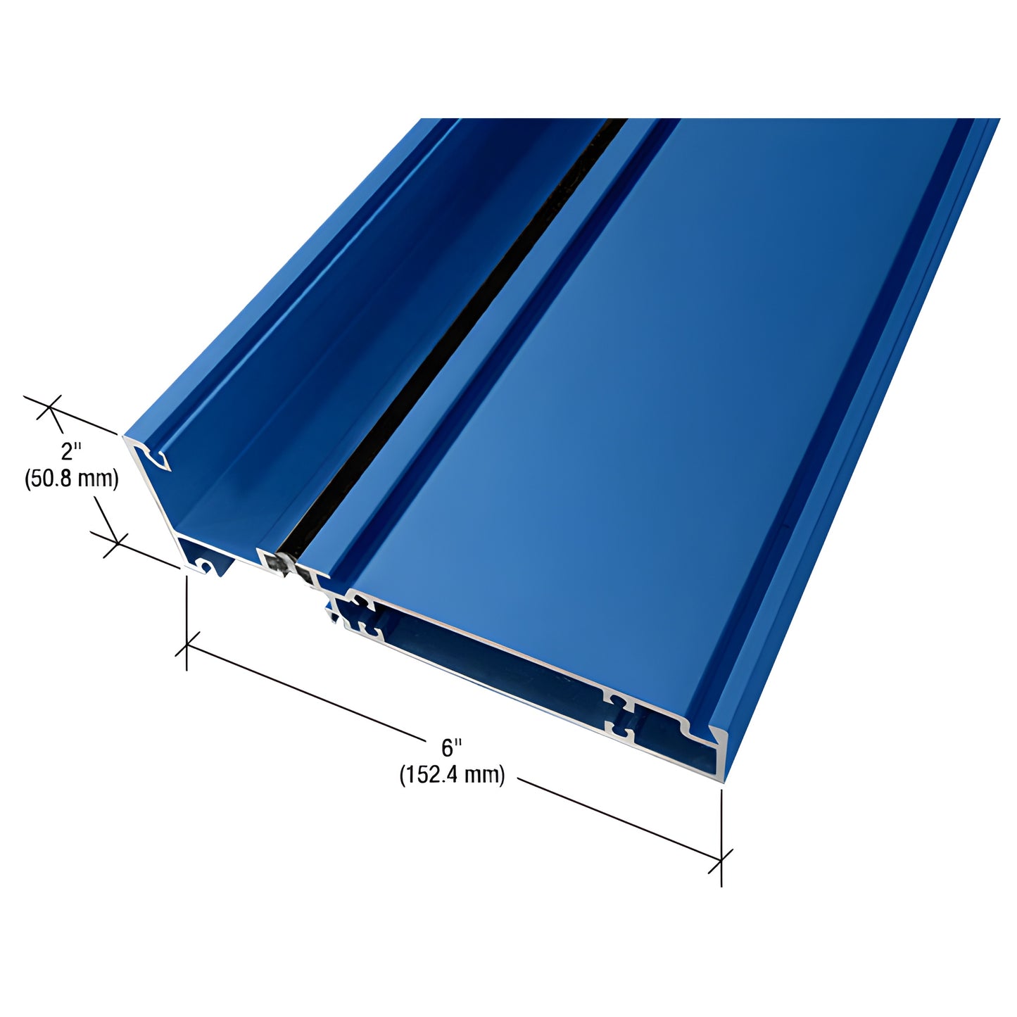 CRL-U.S. Aluminum Intermediate Horizontal Rail, Custom Paint 24'2"