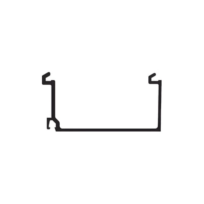 CRL-U.S. Aluminum White KYNAR® Paint Horizontal Filler for 1" Glazing - 24'-2"