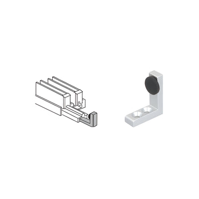 CRL Satin Anodized Single Stop for Sliding Doors