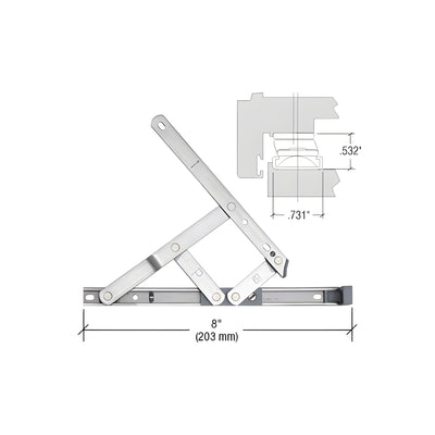 CRL 8" 4-Bar Secure Style Casement Hinge