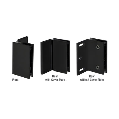 CRL Matte Black Melbourne Series Wall Mount Bracket