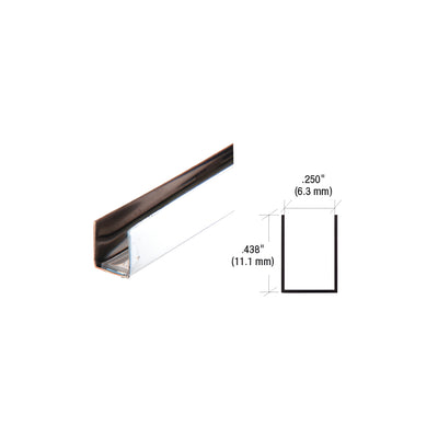 CRL 1/4" x 7/16" Stainless Steel Edge Molding