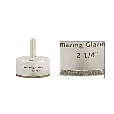 CRL 2-1/4" Amazing Glazing Plated Diamond Drill