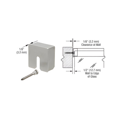 CRL Brushed Stainless Square Stabilizing End Cap for 1-1/2" Diameter Cap Railing