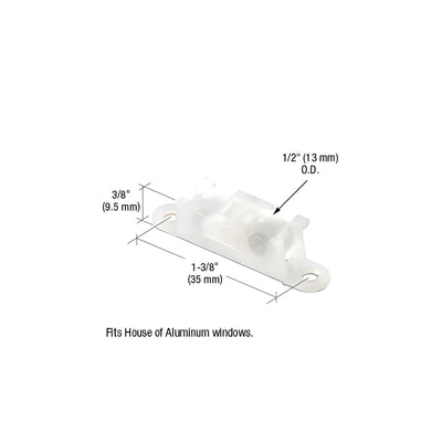 CRL Sliding Window Roller with 3/8" Nylon Wheel for House of Aluminum Windows