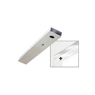 CRL Brushed Stainless Custom Length 4-1/2" Single Door Header