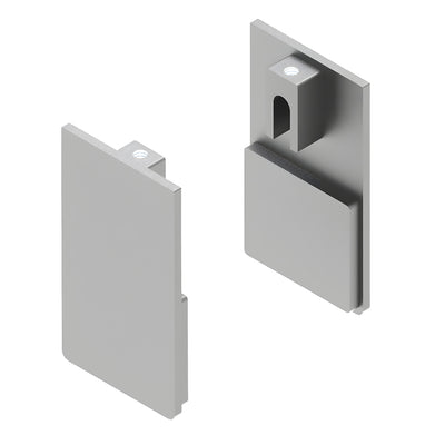 CRL51C Satin Anodized Ceiling Mount Kit End Cap