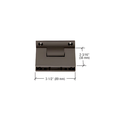 CRL Oil Rubbed Bronze Geneva 3-Point Movable Square Style Transom Clamp