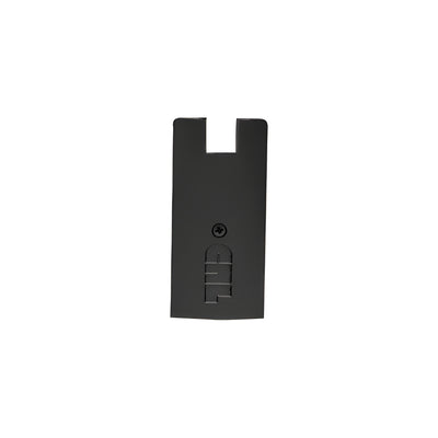CRL Black Powder Coat 4" Square End Cap for Sidelite Rails