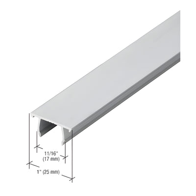 CRL-U.S. Aluminum 1/4" Pocket Insert, Clear Anodized Class 1 - 21'-2"