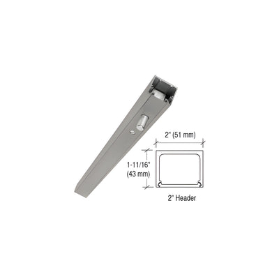 CRL Brushed Stainless 36" Stock Size Narrow Header