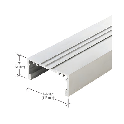 CRL-U.S. Aluminum Clear Anodized Open Back Door Header - 21'-4"