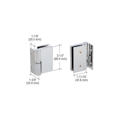 CRL 316 Brushed Stainless Single Acting Right Hand Wall-to-Glass Gate Hinge