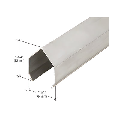 CRL-U.S. Aluminum 90 Degree Inside Corner Cover, Clear Anodized Class 1 - 24'-2"
