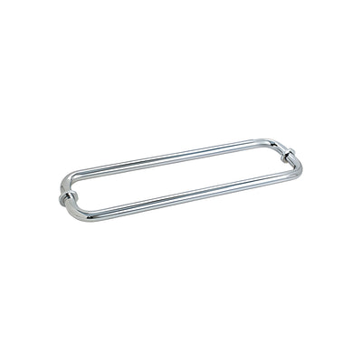 CRL Polished Chrome 12" BM Series Back-to-Back Tubular Towel Bars With Metal Washers