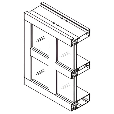 CRL-U.S. Aluminum Thermal Jamb 1" Glaze 2-1/4x4-1/2 White Kynar