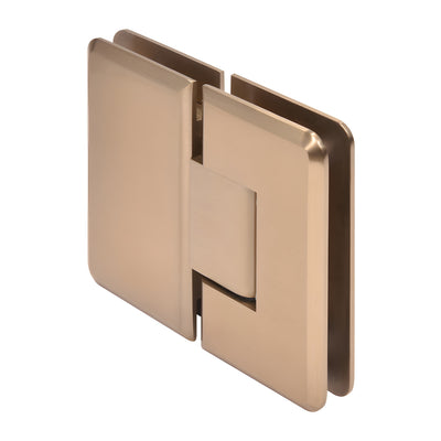 CRL Dark Brushed Bronze Cologne 180 Series 180º Glass-to-Glass Hinge