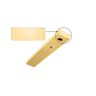 CRL Satin Brass End Cap for 1-3/4" x 4" Headers
