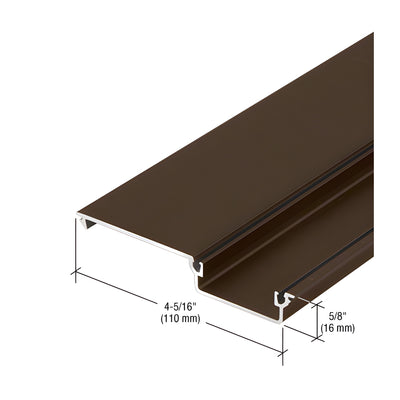 CRL-U.S. Aluminum Shallow Pocket Vertical Filler, Bronze Black Anodized - 24'-2"